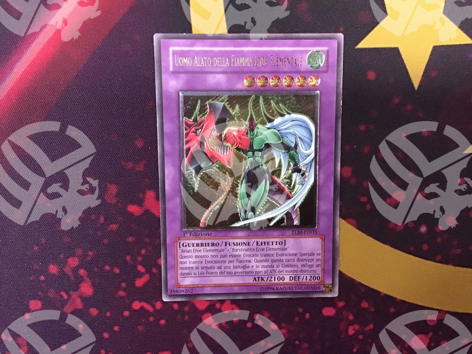 Uomo Alato della Fiamma Eroe Elementale - TLM Ultimate - Warcard