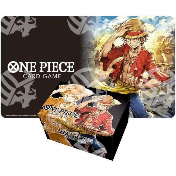 One Piece Card Game Playmat and Storage Box Set Luffy